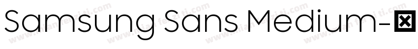Samsung Sans Medium字体转换